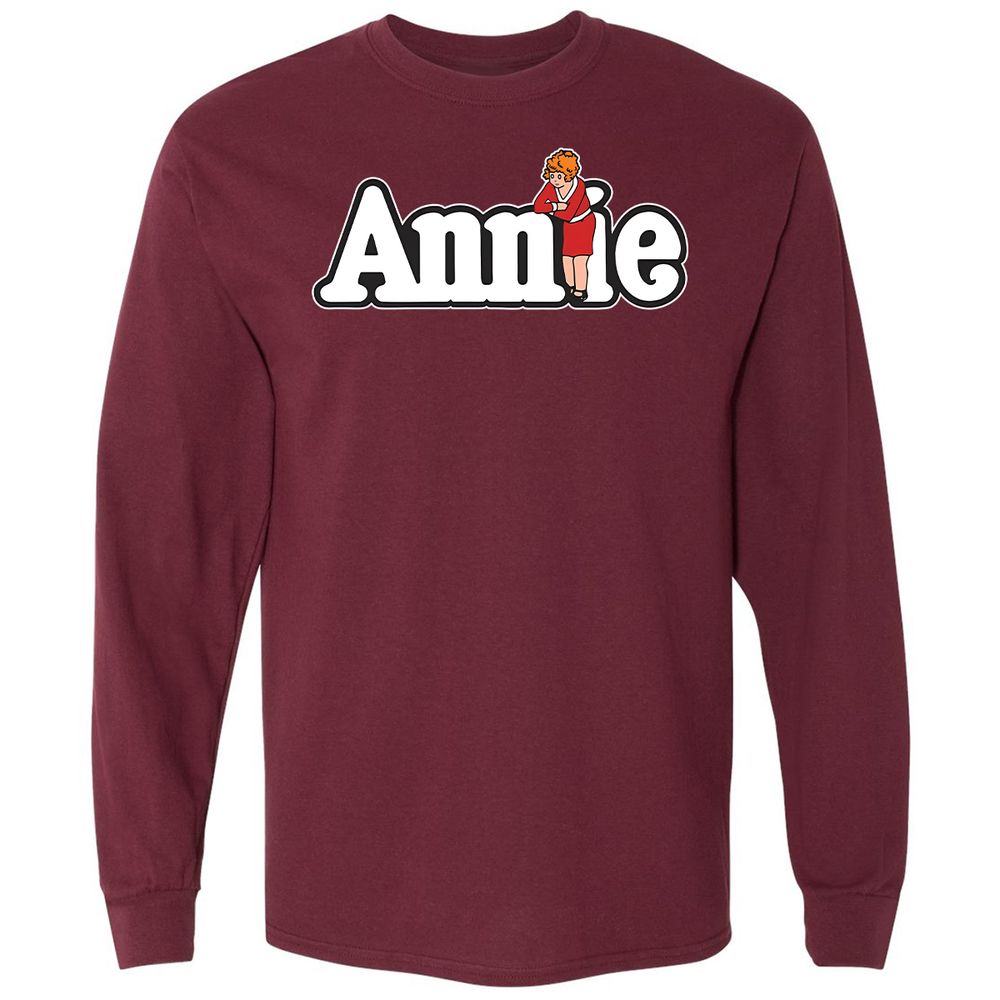 Long Sleeve T-Shirt - KZDBJ5Q3 - Maroon - 11