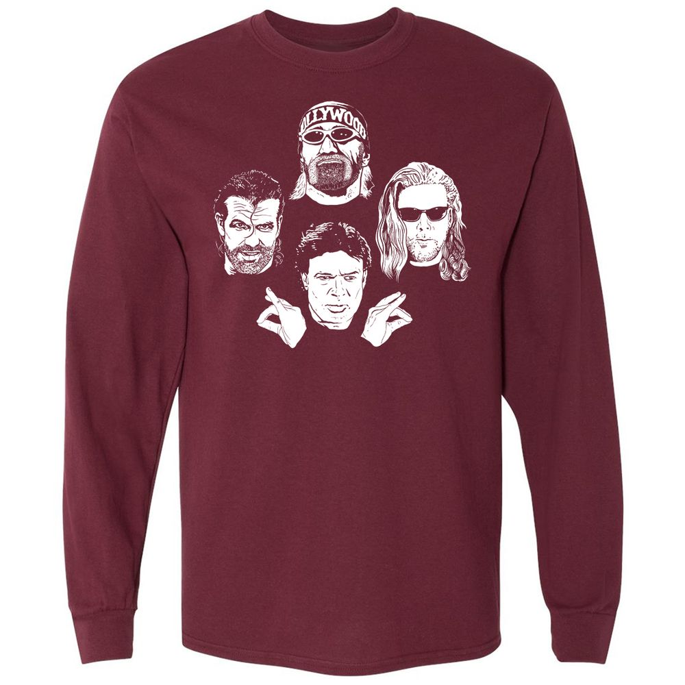 Long Sleeve T-Shirt - QDPSRD8P - Maroon - 11