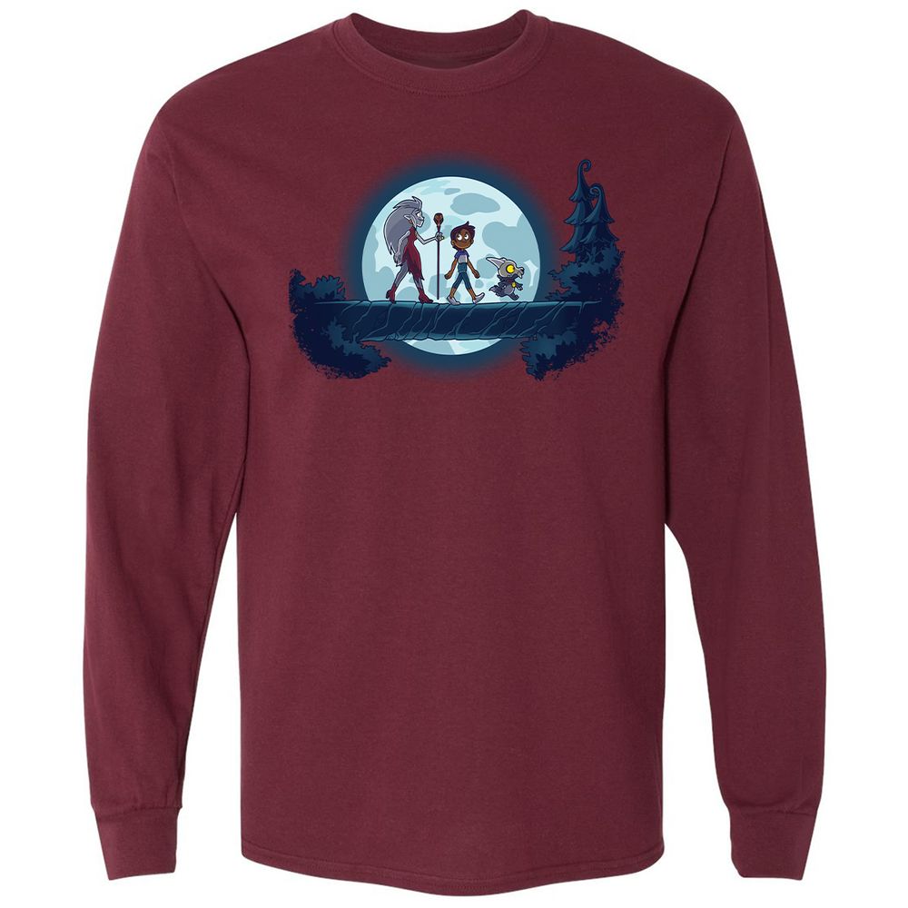Long Sleeve T-Shirt - Y9UA2YHA - Maroon - 11