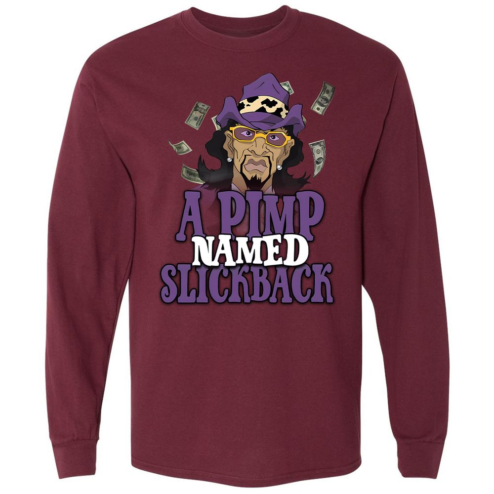 Long Sleeve T-Shirt - AWBBDQG9 - Maroon - 11