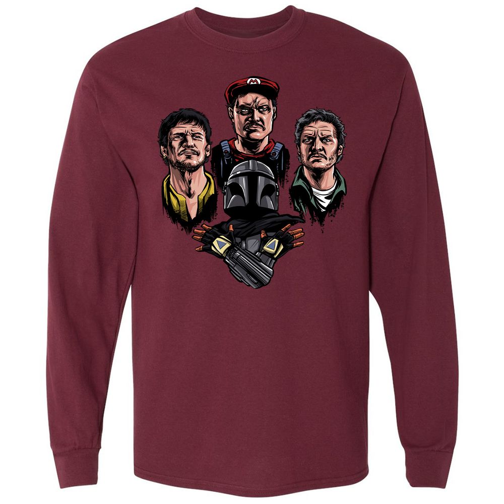 Long Sleeve T-Shirt - HLE7SVH1 - Maroon - 11