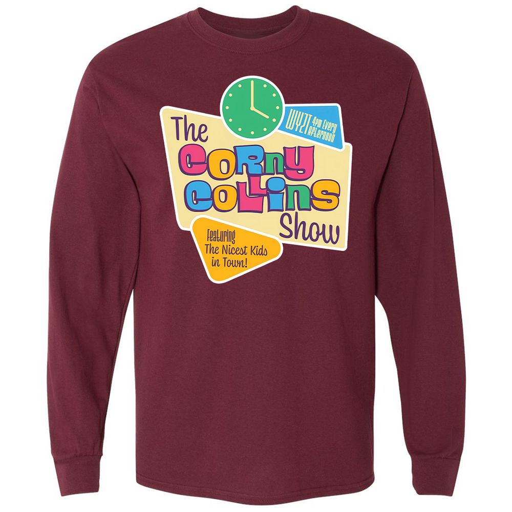 Long Sleeve T-Shirt - 5AAG79B9 - Maroon - 11