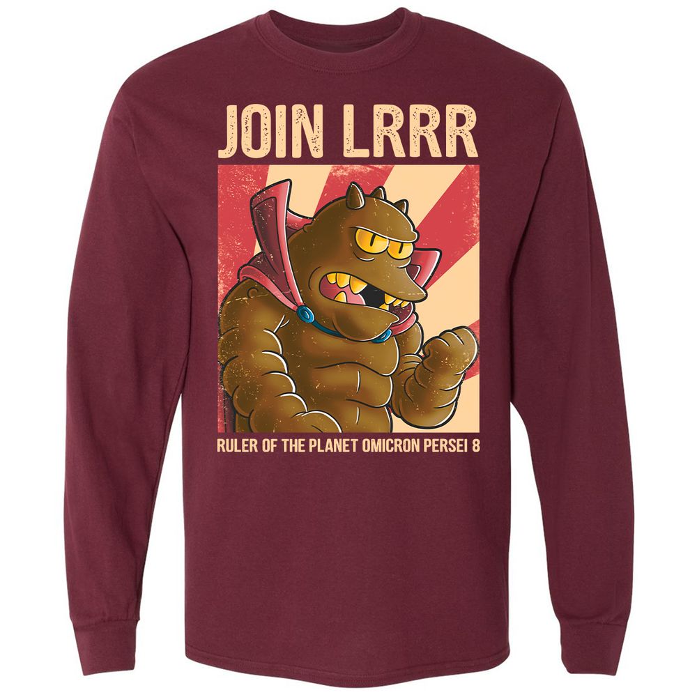 Long Sleeve T-Shirt - F9A7HSAJ - Maroon - 11