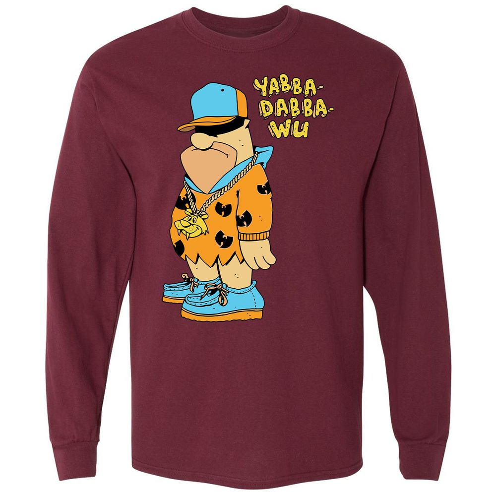 Long Sleeve T-Shirt - QXT4Z51Q - Maroon - 11