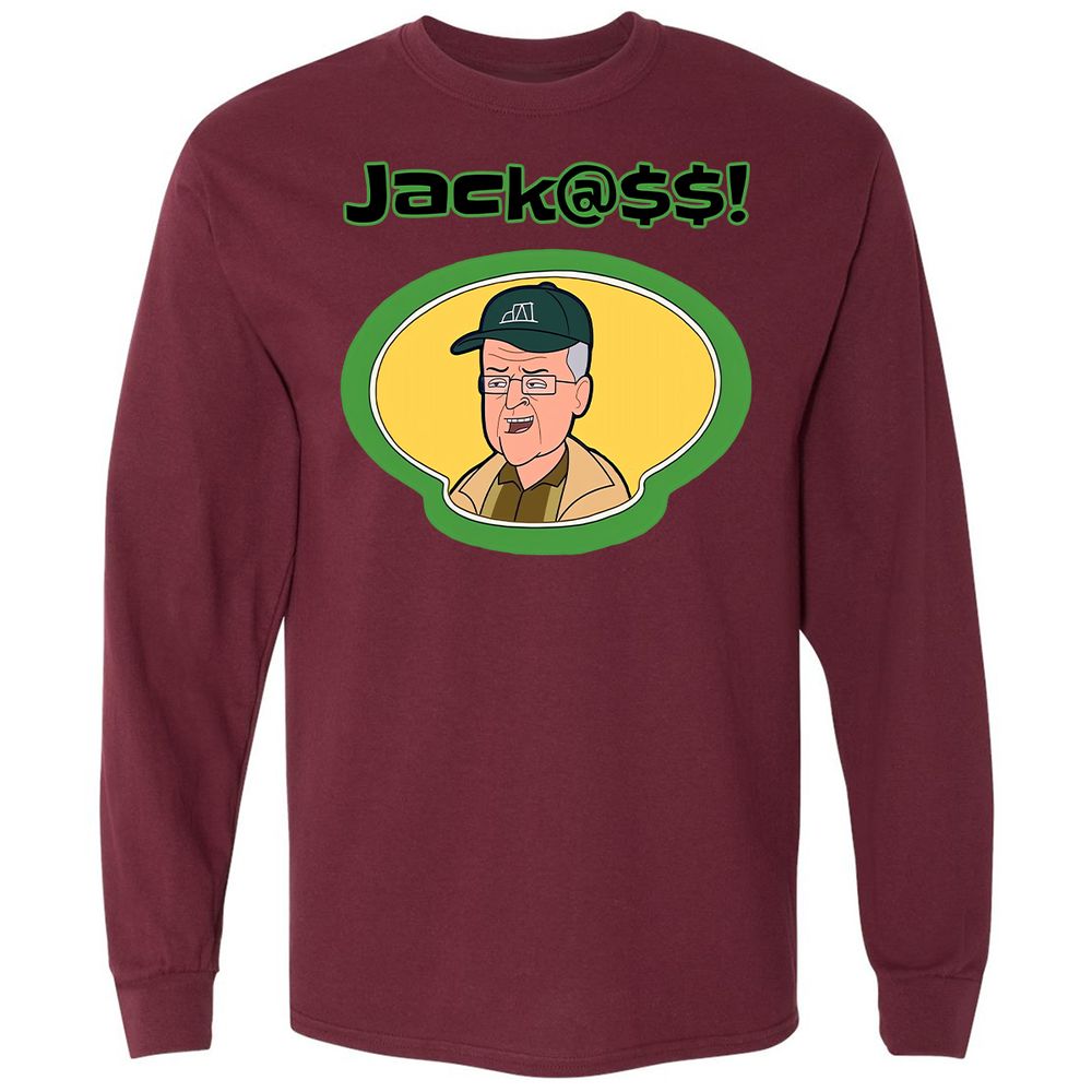 Long Sleeve T-Shirt - 6C454QGU - Maroon - 11