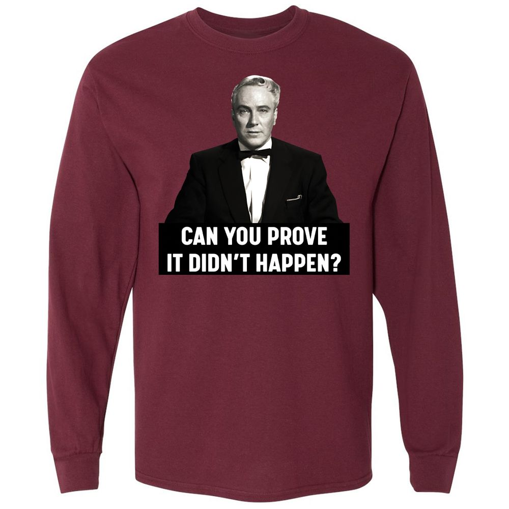 Long Sleeve T-Shirt - 49CN1DDL - Maroon - 11