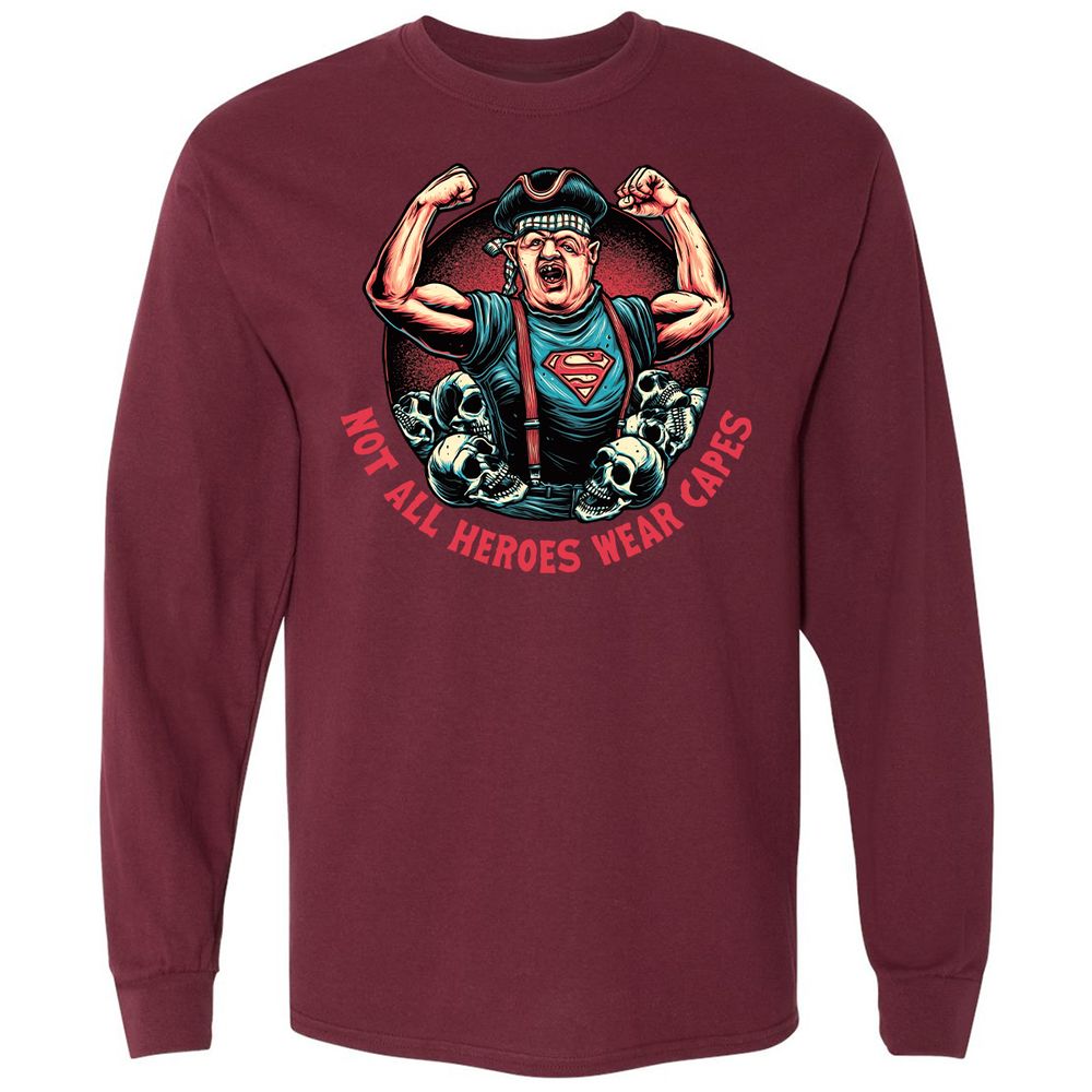 Long Sleeve T-Shirt - KZ3FJTHL - Maroon - 11