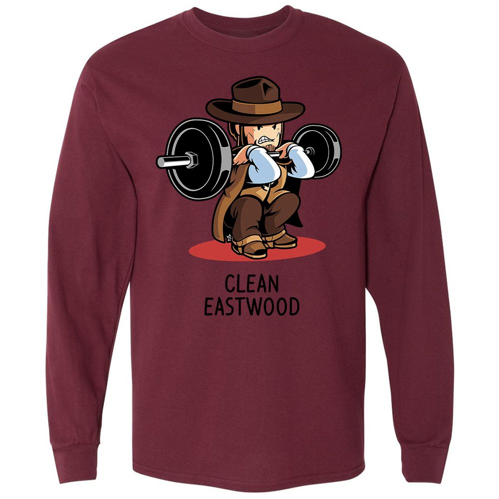 Long Sleeve T-Shirt - MEA2SCQQ - Maroon - 11