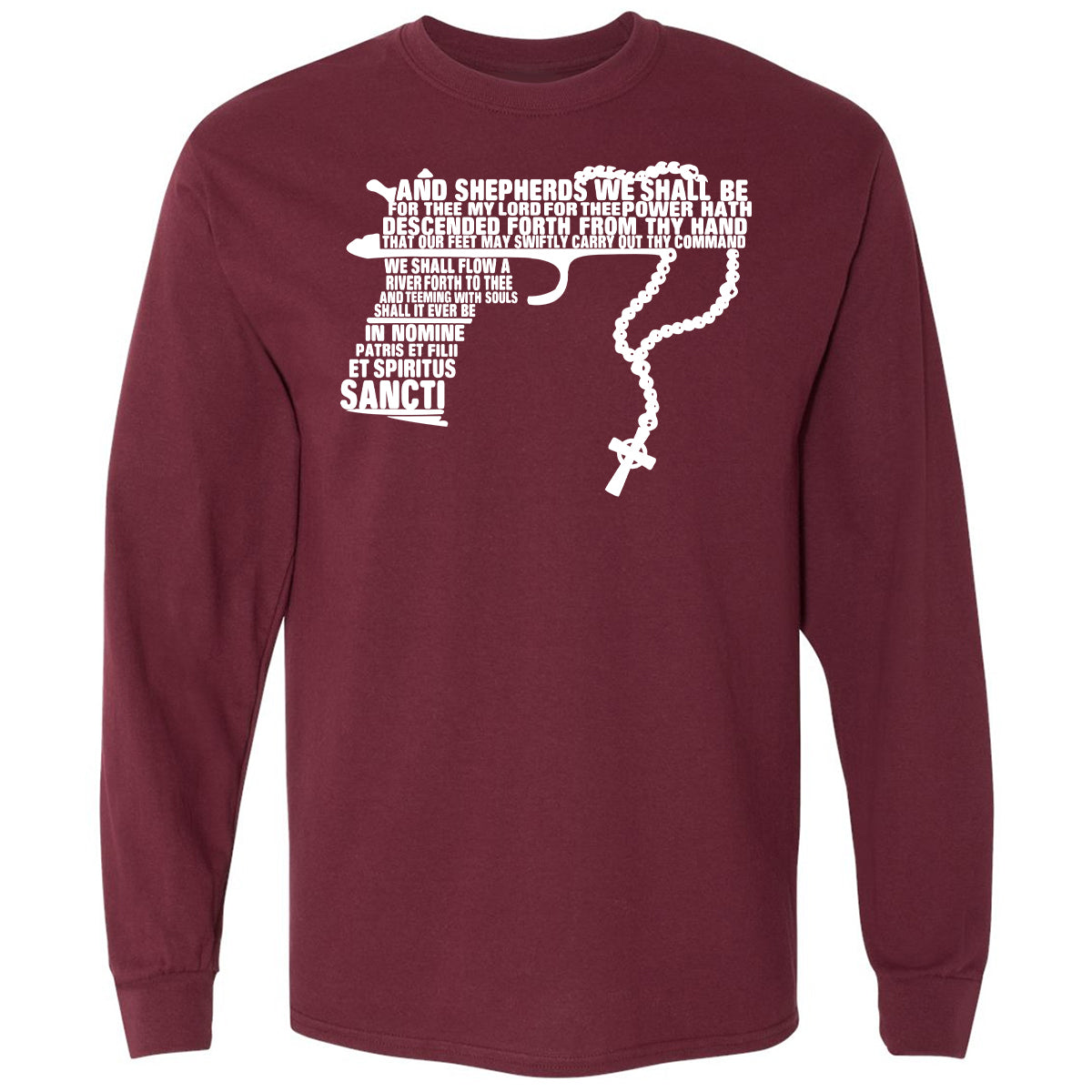 Long Sleeve T-Shirt - P5L9X959 - Maroon - 11