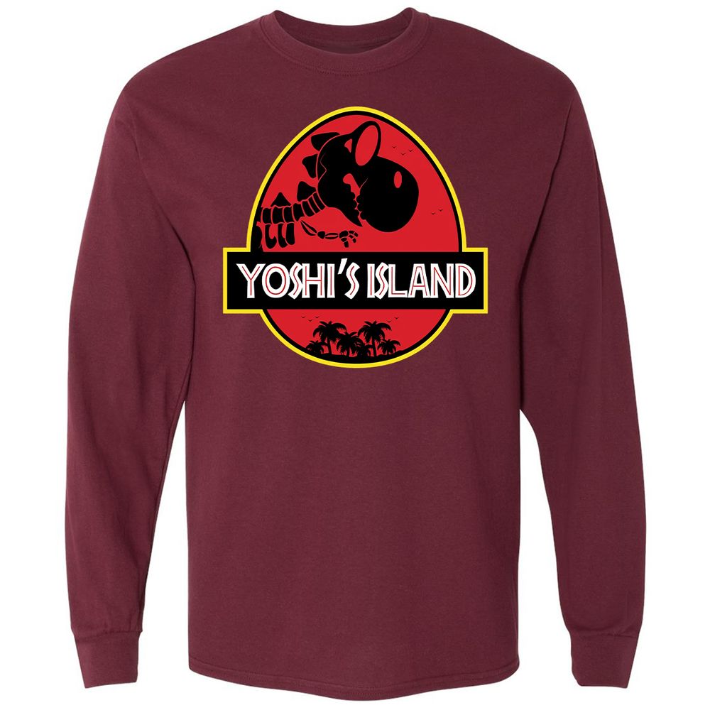 Long Sleeve T-Shirt - HDJPN6U7 - Maroon - 11