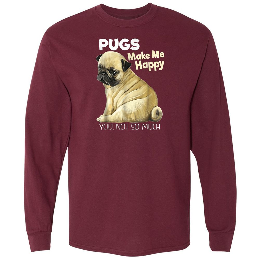 Long Sleeve T-Shirt - 9KKA7H9L - Maroon - 11