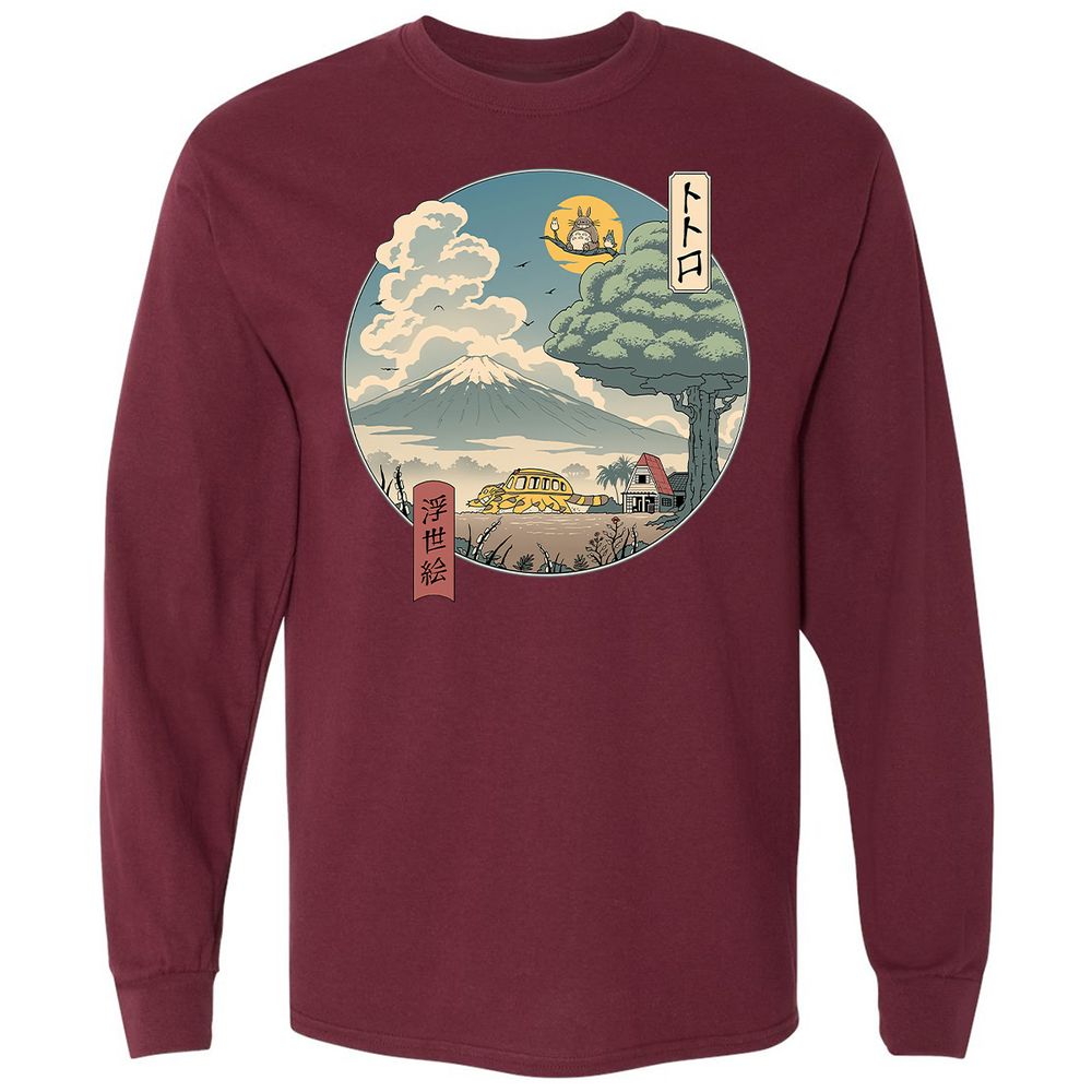 Long Sleeve T-Shirt - 5KUF9F3R - Maroon - 11