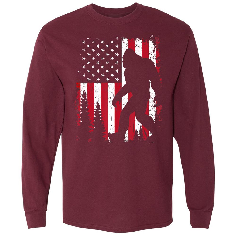 Long Sleeve T-Shirt - F2H5D3T5 - Maroon - 11
