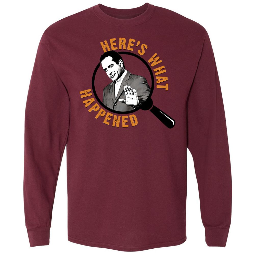 Long Sleeve T-Shirt - 85SRQNAW - Maroon - 11