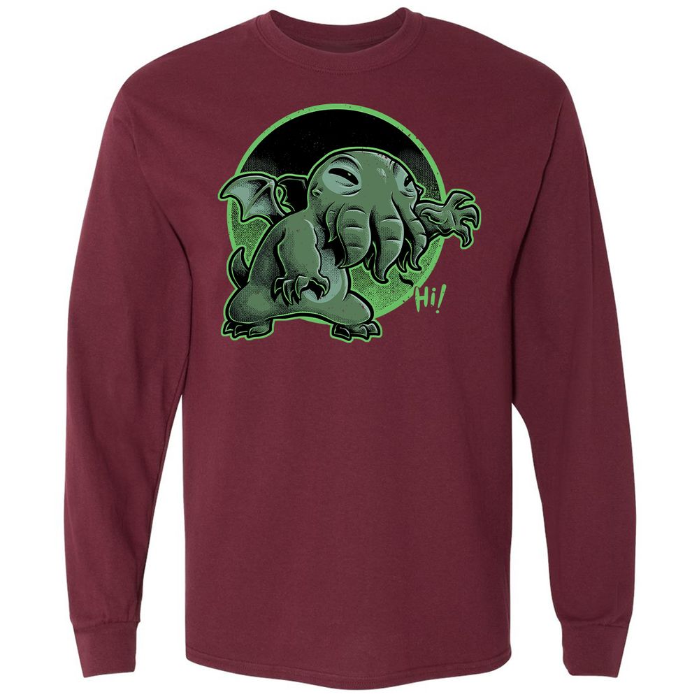 Long Sleeve T-Shirt - XXPVNCCG - Maroon - 11