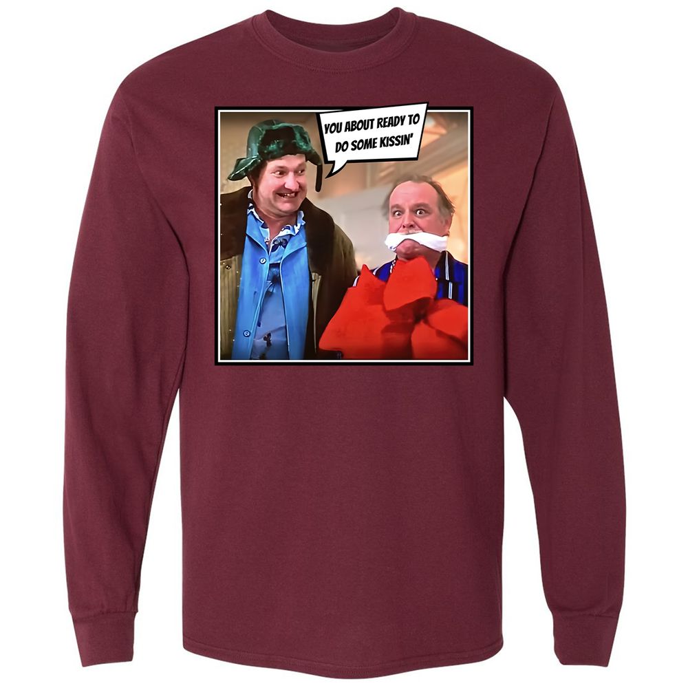 Long Sleeve T-Shirt - VJJVZV6U - Maroon - 11