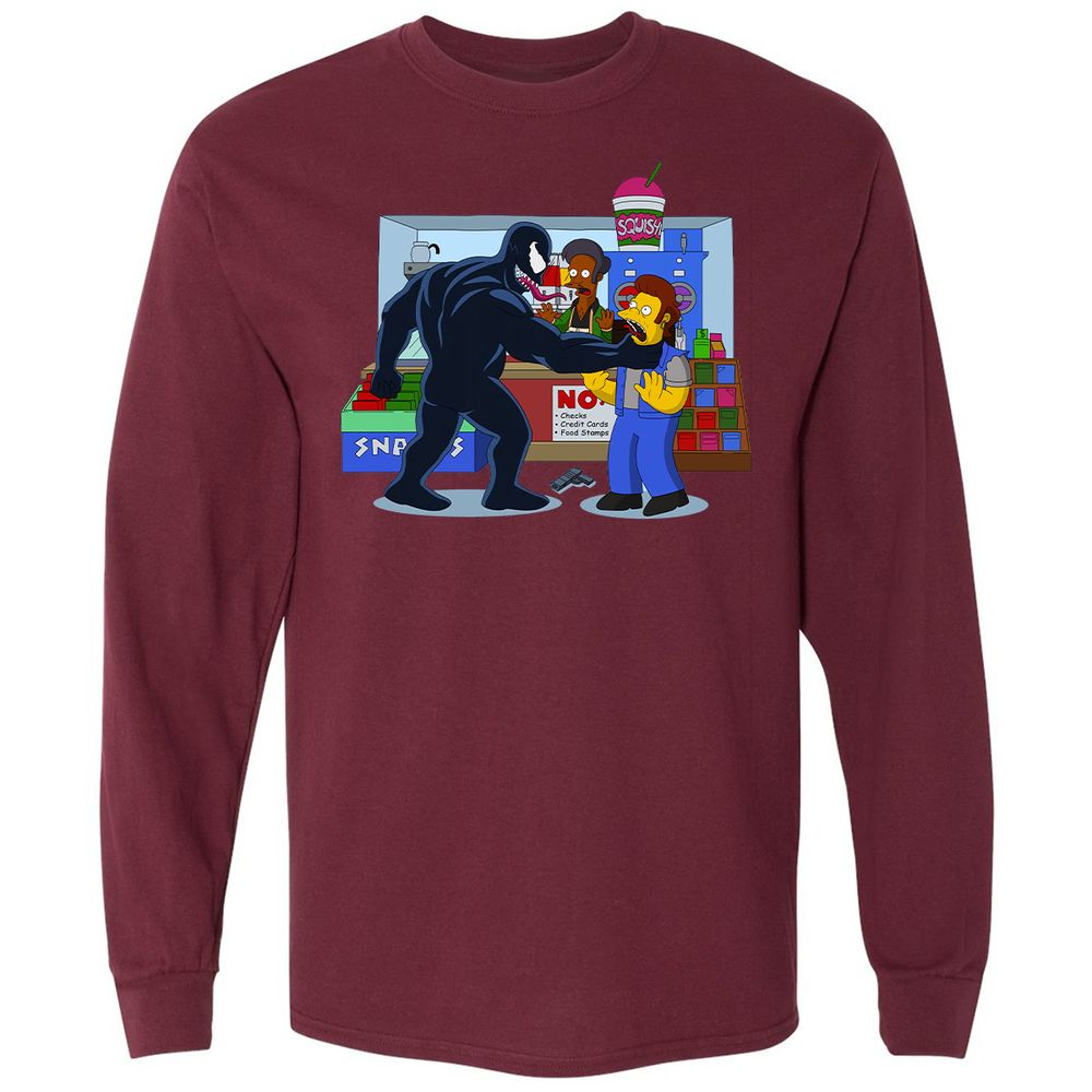 Long Sleeve T-Shirt - BZ5P6JXE - Maroon - 11