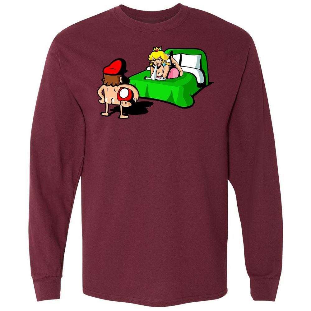 Long Sleeve T-Shirt - NYJ2XBKX - Maroon - 11