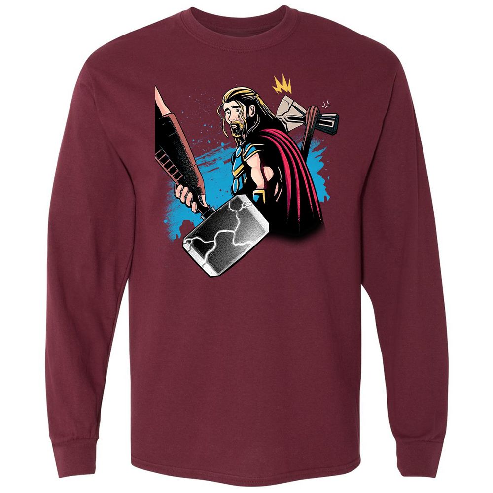 Long Sleeve T-Shirt - JM6TJGSJ - Maroon - 11