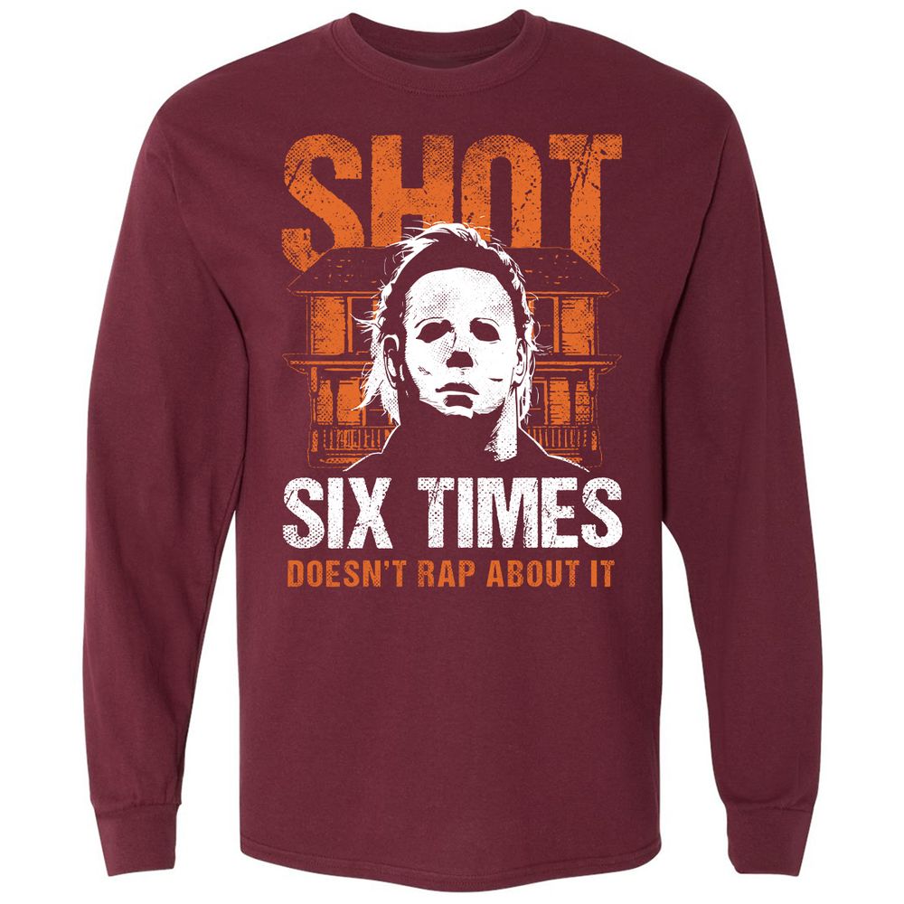 Long Sleeve T-Shirt - ZNELQ1EJ - Maroon - 11