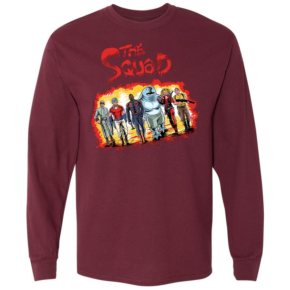 Long Sleeve T-Shirt - CKQFLPCE - Maroon - 11