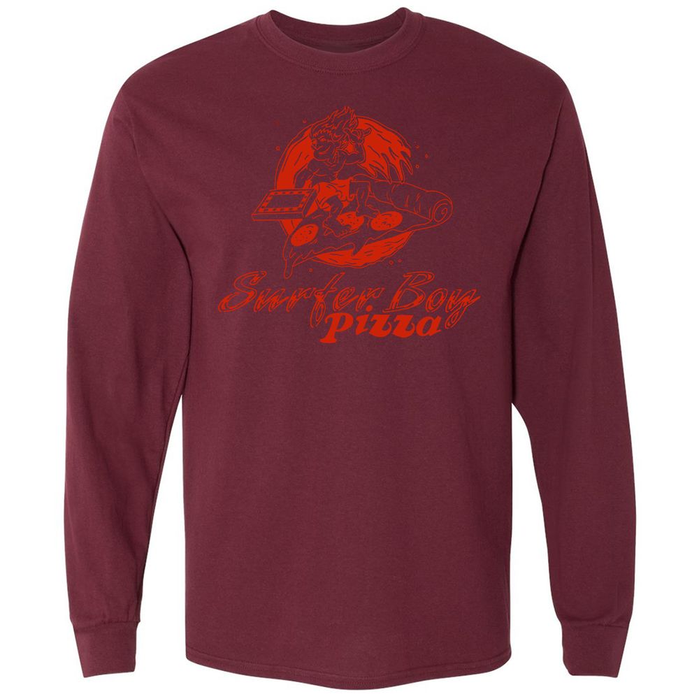 Long Sleeve T-Shirt - 4MJ1AMHE - Maroon - 11