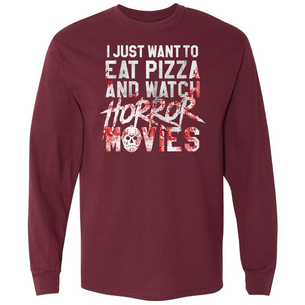 Long Sleeve T-Shirt - GJ8S8V9C - Maroon - 11