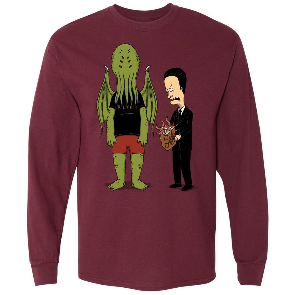 Long Sleeve T-Shirt - 8MC71HMX - Maroon - 11