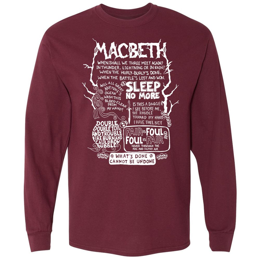 Long Sleeve T-Shirt - H32S8TK7 - Maroon - 11