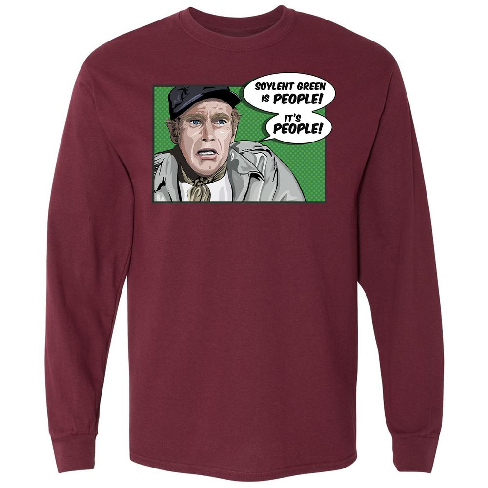 Long Sleeve T-Shirt - NUJ542B9 - Maroon - 11