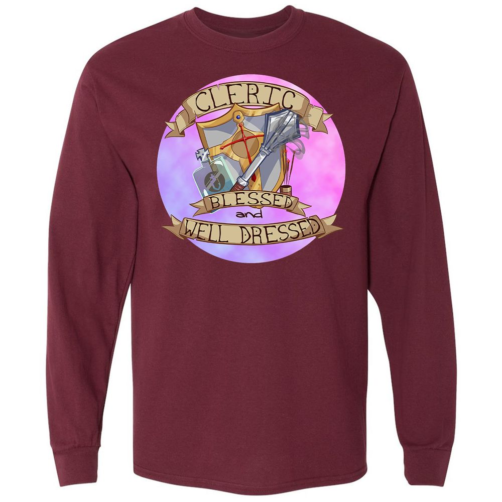 Long Sleeve T-Shirt - JQBLKR2E - Maroon - 11