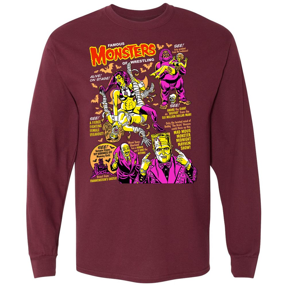 Long Sleeve T-Shirt - 77TL4MBJ - Maroon - 11