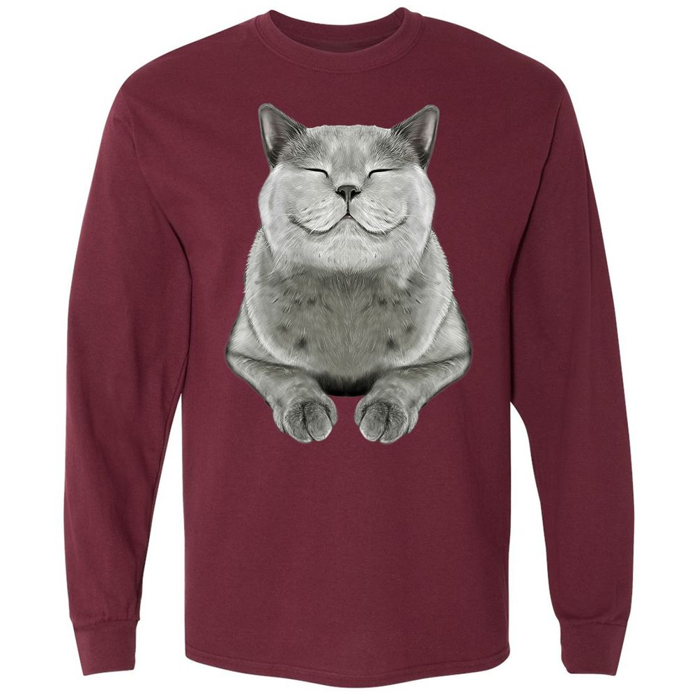 Long Sleeve T-Shirt - SYTZ4NRC - Maroon - 11