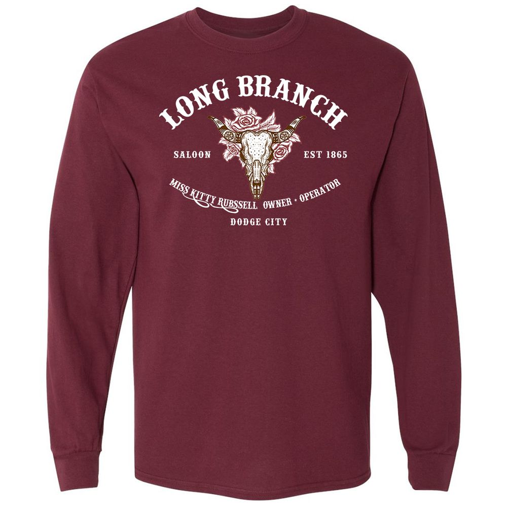 Long Sleeve T-Shirt - TNBNYFUG - Maroon - 11