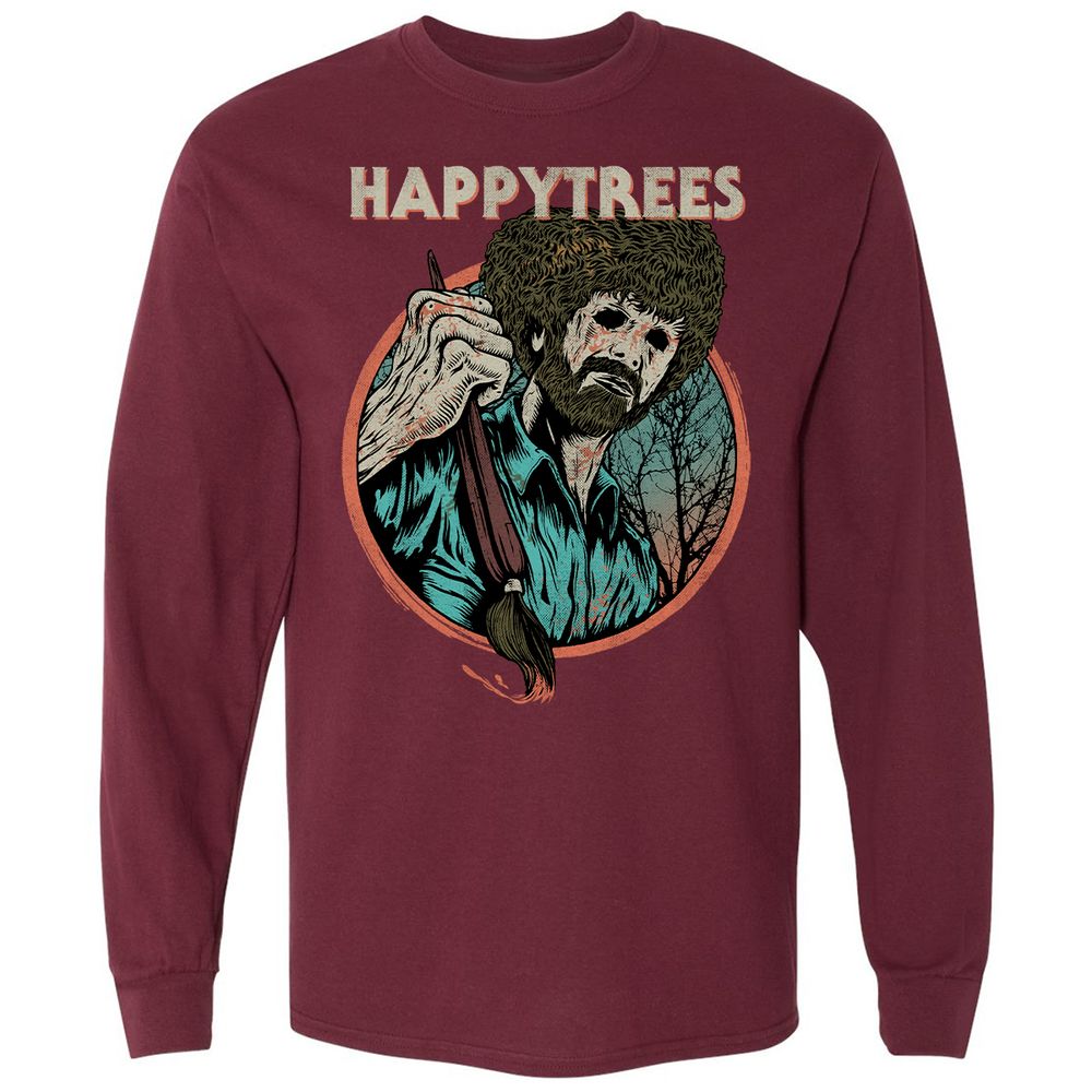 Long Sleeve T-Shirt - YF6V4ENB - Maroon - 11