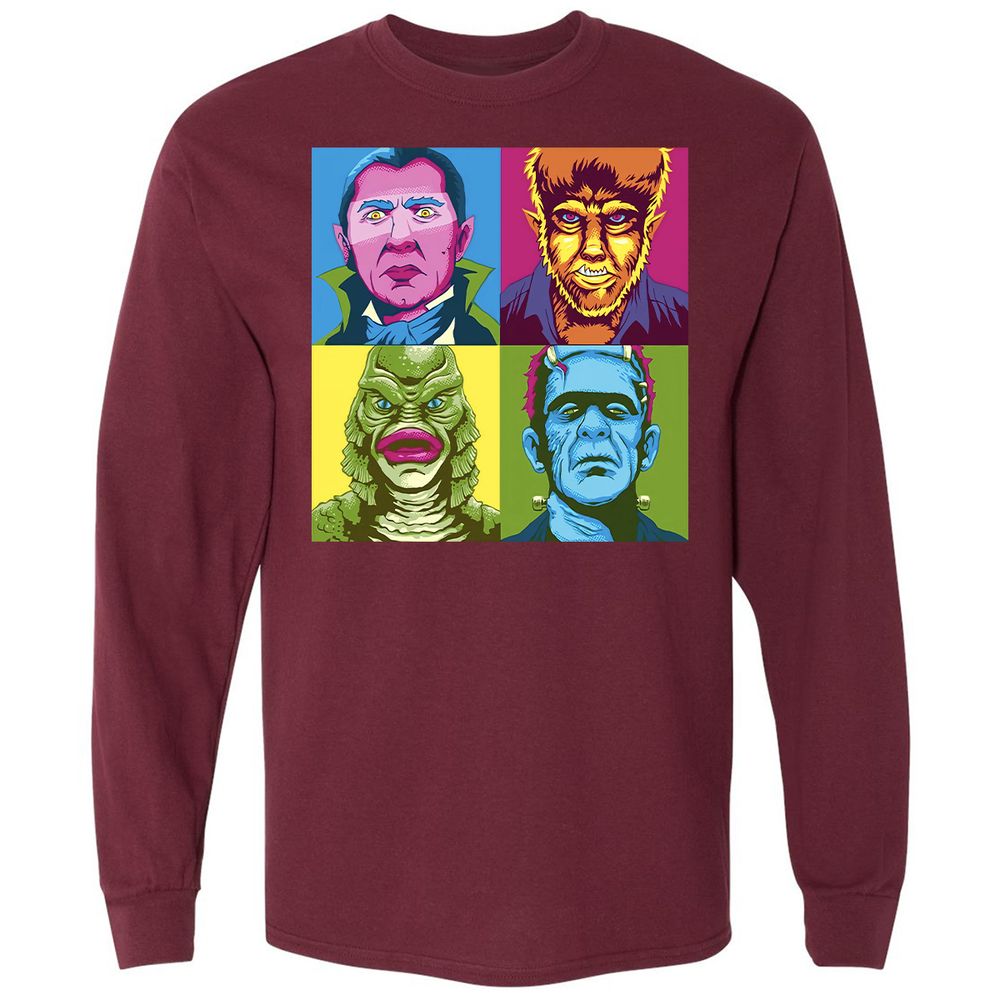 Long Sleeve T-Shirt - 585XHMFG - Maroon - 11