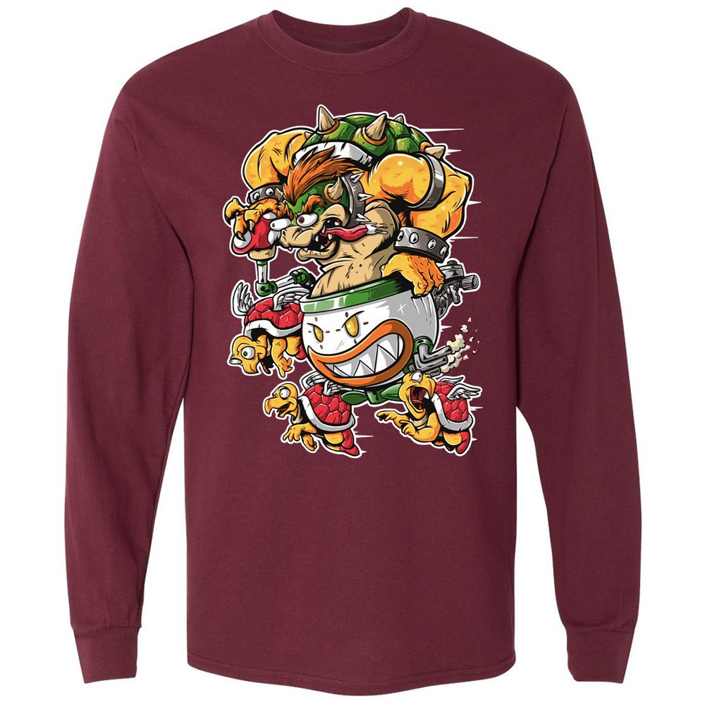 Long Sleeve T-Shirt - NL5BHCEP - Maroon - 11