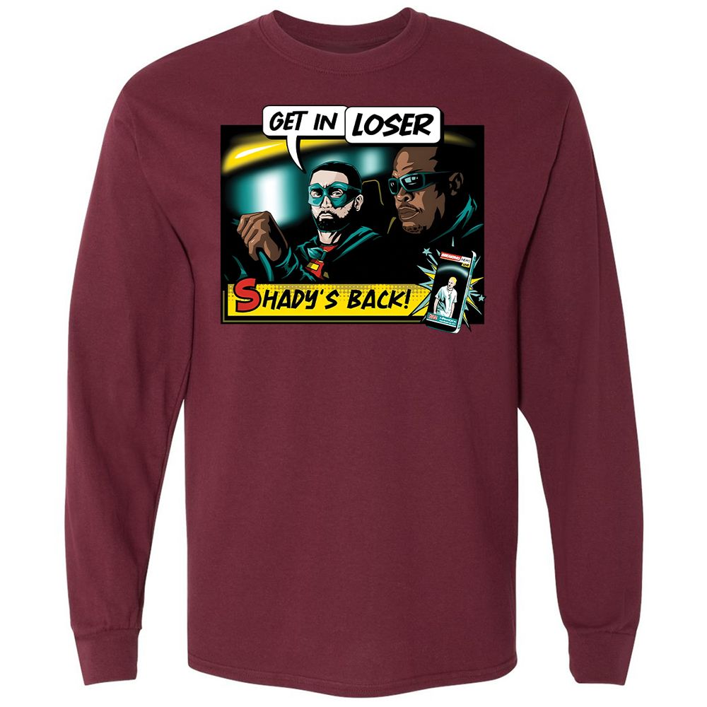 Long Sleeve T-Shirt - KWT3X2Q9 - Maroon - 11
