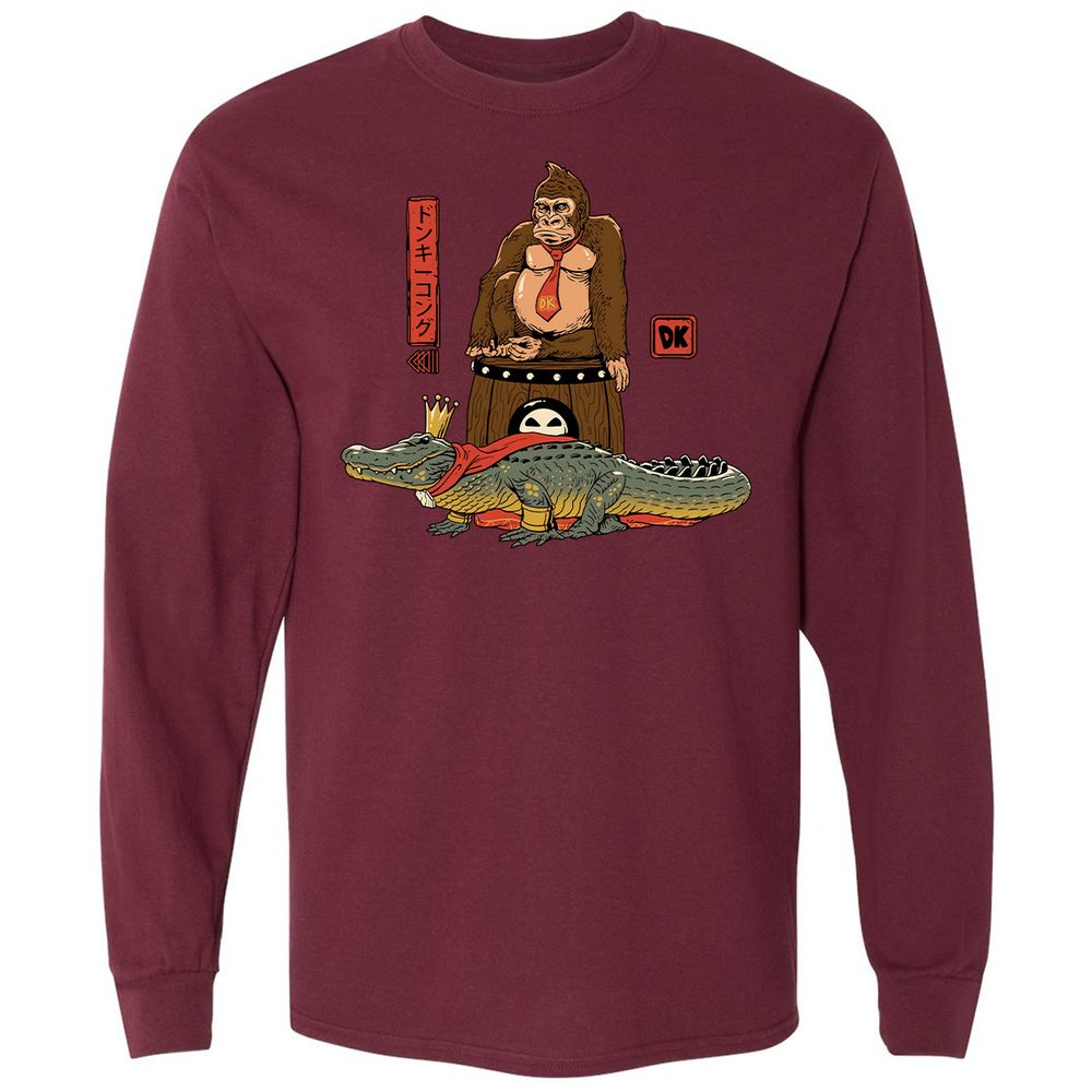 Long Sleeve T-Shirt - CA9M4FB2 - Maroon - 11