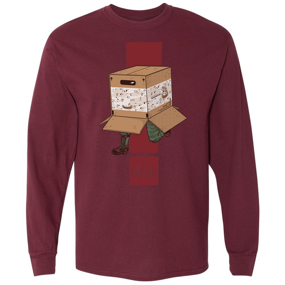 Long Sleeve T-Shirt - FV8ATEPD - Maroon - 11