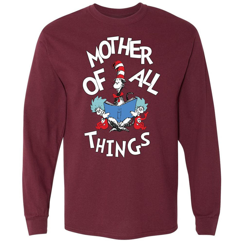 Long Sleeve T-Shirt - PLBULFLR - Maroon - 11