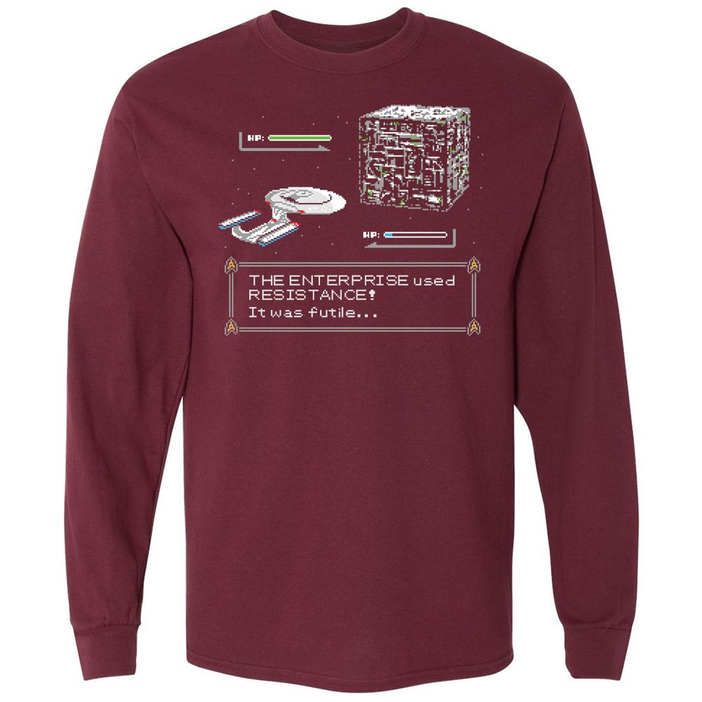Long Sleeve T-Shirt - 2G1G2PZE - Maroon - 11