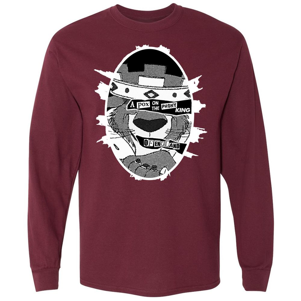 Long Sleeve T-Shirt - YWH3BVBC - Maroon - 11