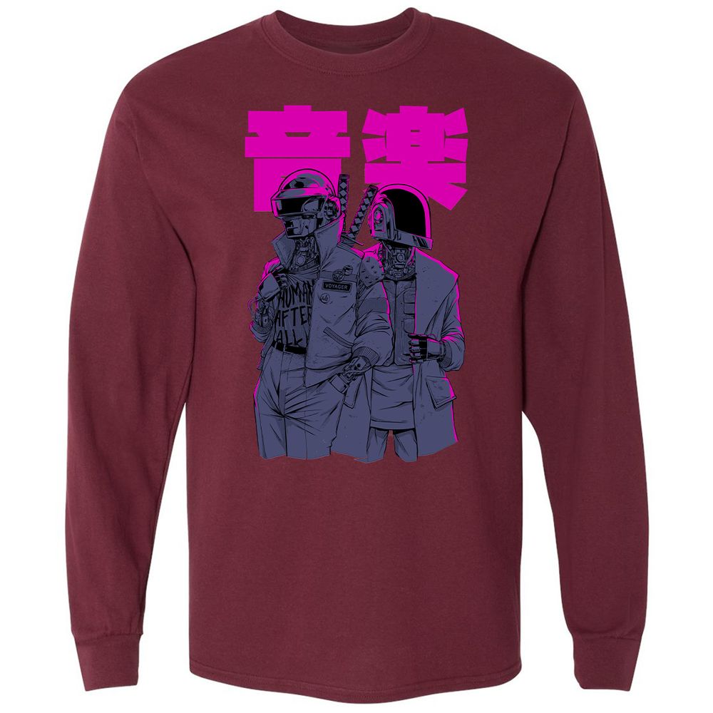 Long Sleeve T-Shirt - 4HSVJVN9 - Maroon - 11