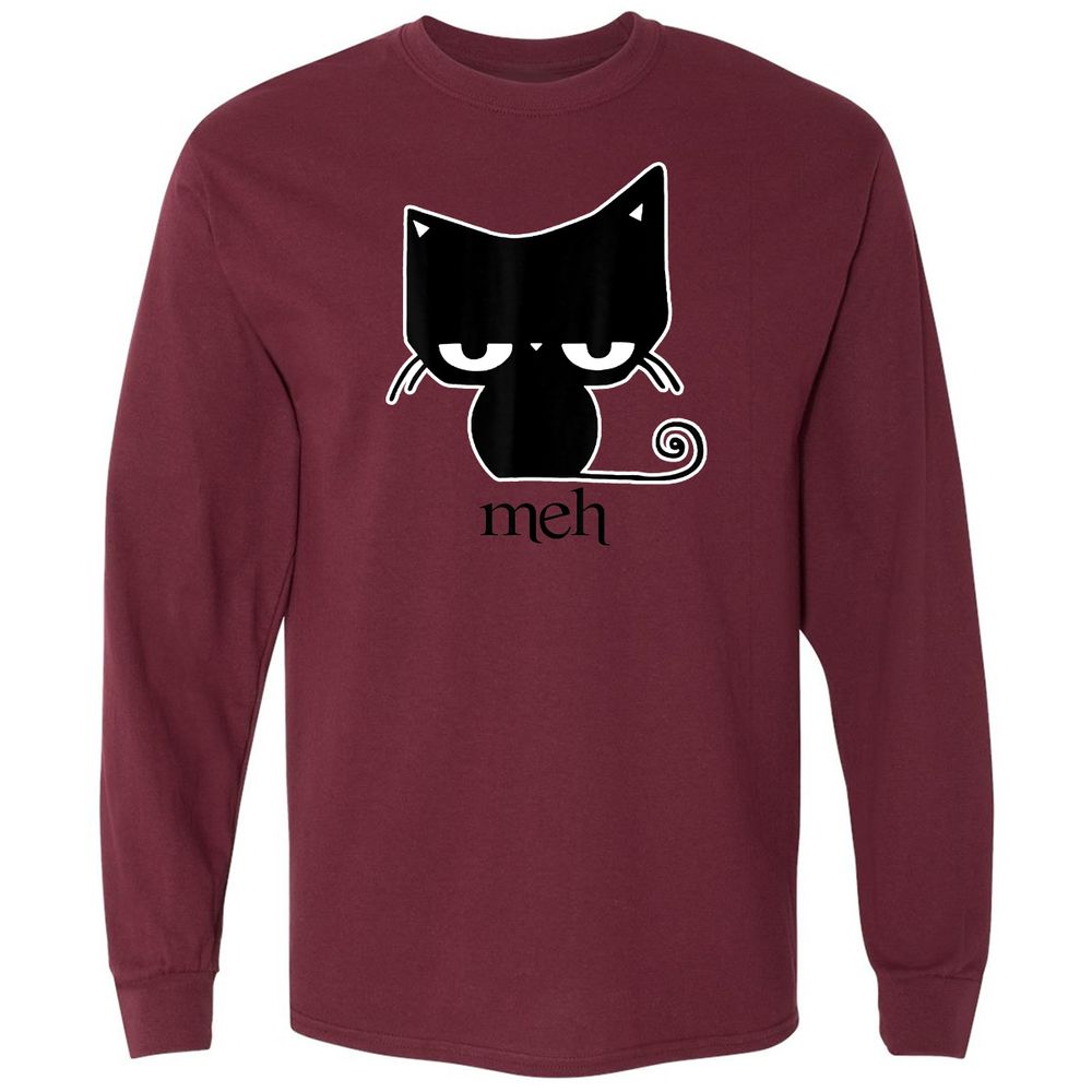 Long Sleeve T-Shirt - GJJXLKN3 - Maroon - 11