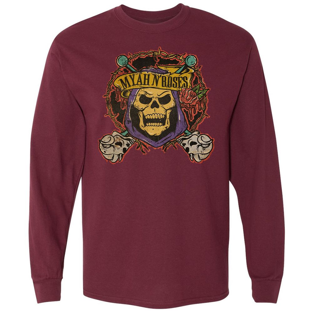 Long Sleeve T-Shirt - VWZ93JSM - Maroon - 11
