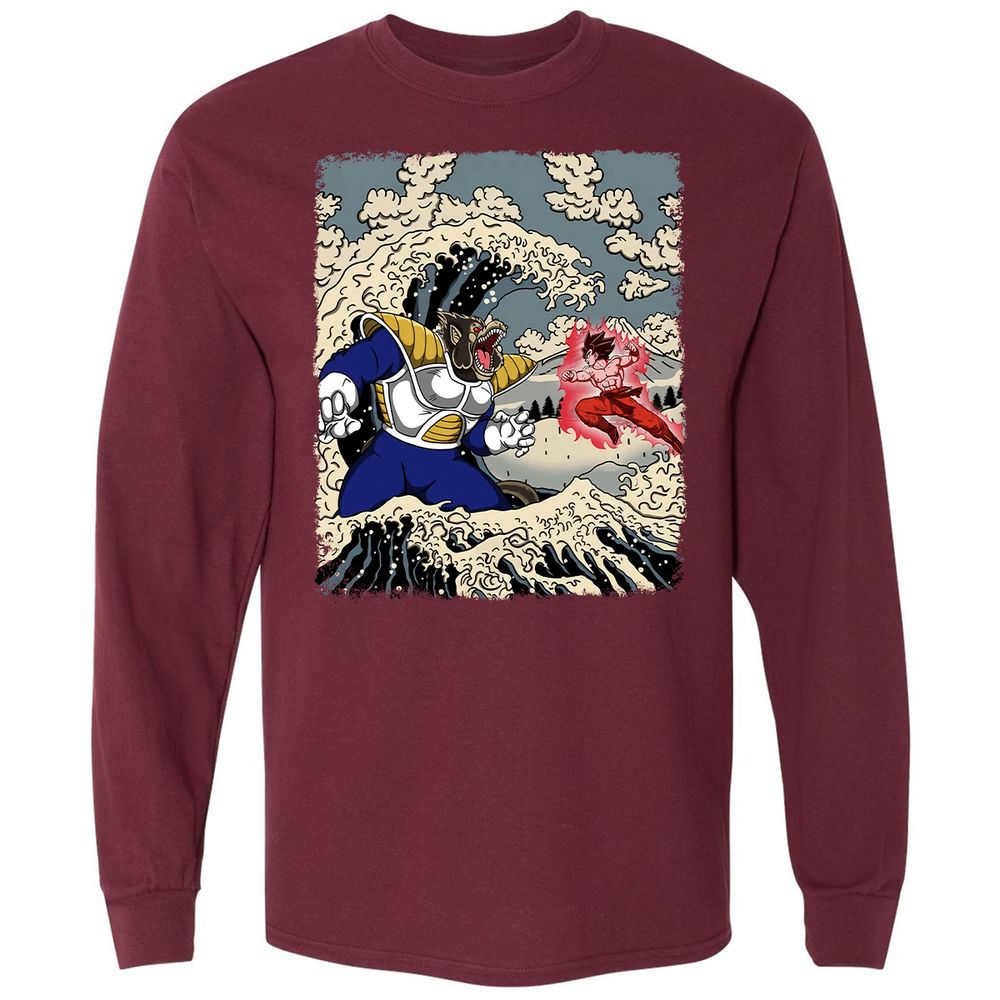 Long Sleeve T-Shirt - UL6RBQL5 - Maroon - 11