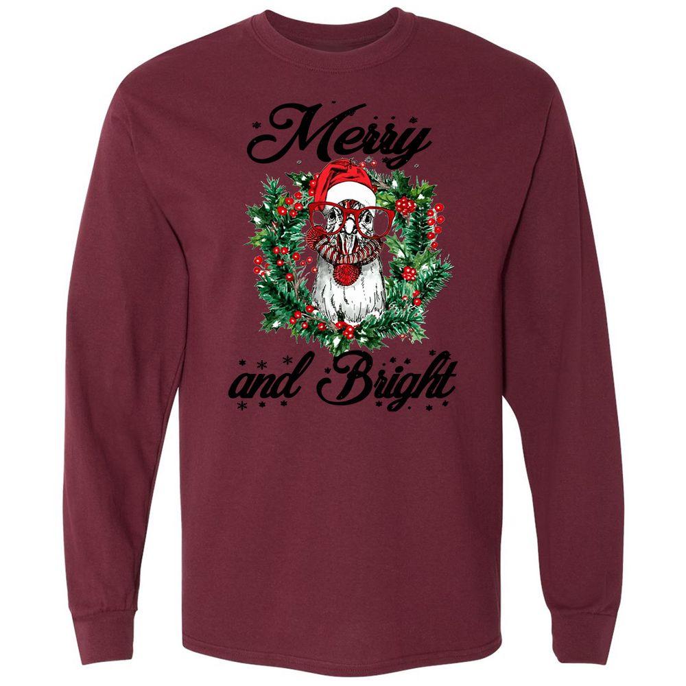 Long Sleeve T-Shirt - 3Q75KZWS - Maroon - 11