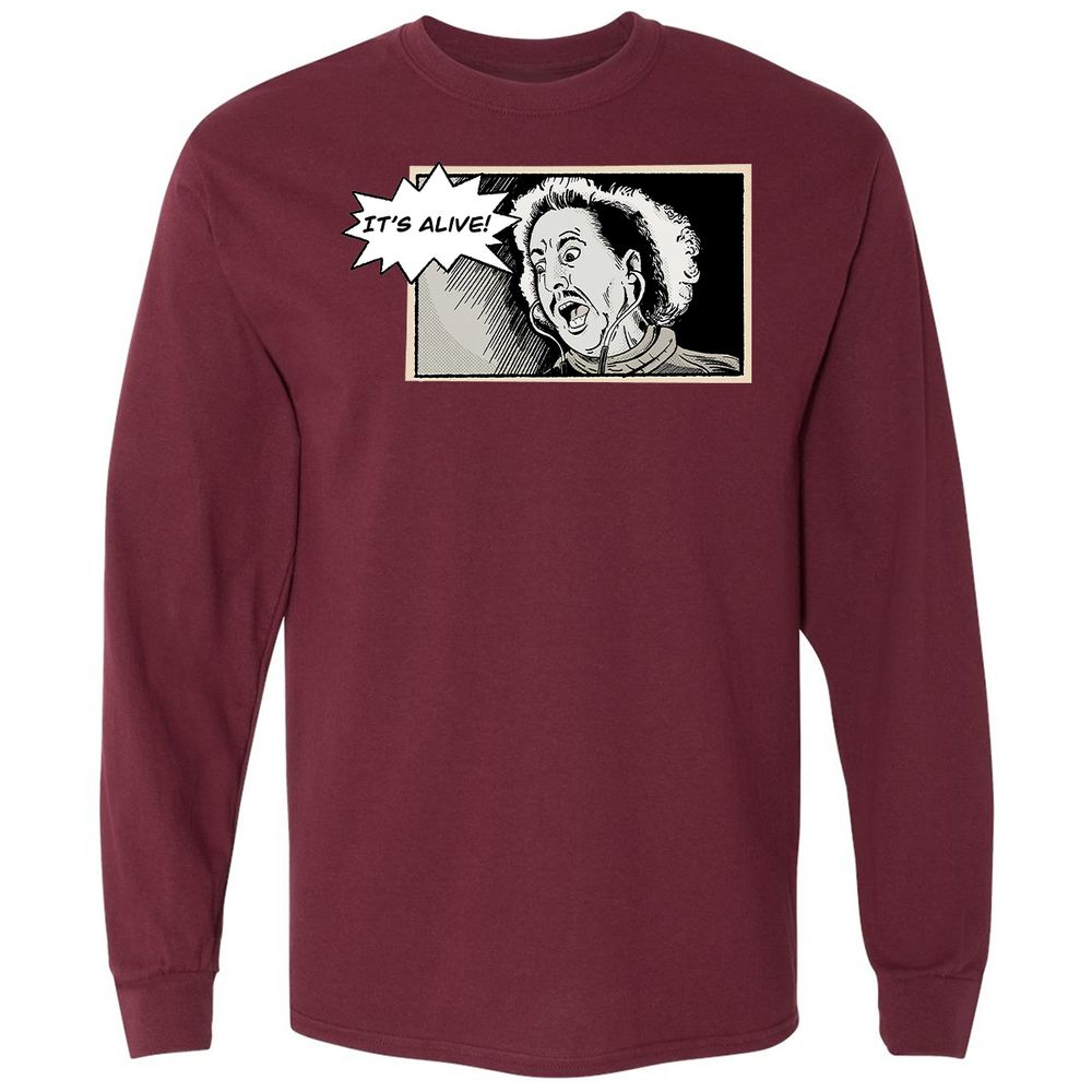 Long Sleeve T-Shirt - Q4AKVJ2Y - Maroon - 11