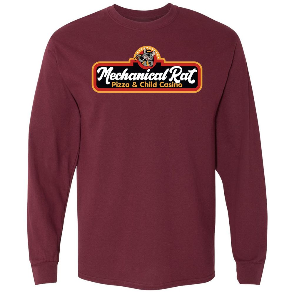 Long Sleeve T-Shirt - RJ9E61Y5 - Maroon - 11